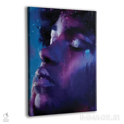 تابلو دختر آبیپوش اثر اندرو ام بارلو - نمای پرسپکتیو محصول