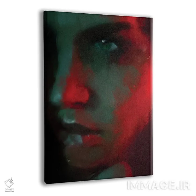 تابلو دختر سبزپوش اثر اندرو ام بارلو - نمای پرسپکتیو محصول