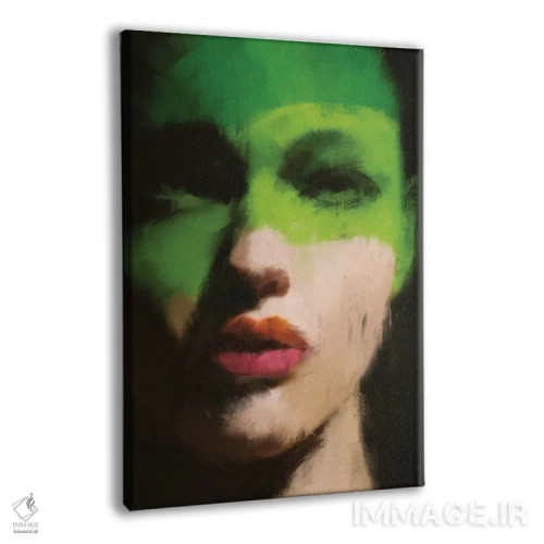 تابلو دختر سبزپوش ۲ اثر اندرو ام بارلو - نمای پرسپکتیو محصول