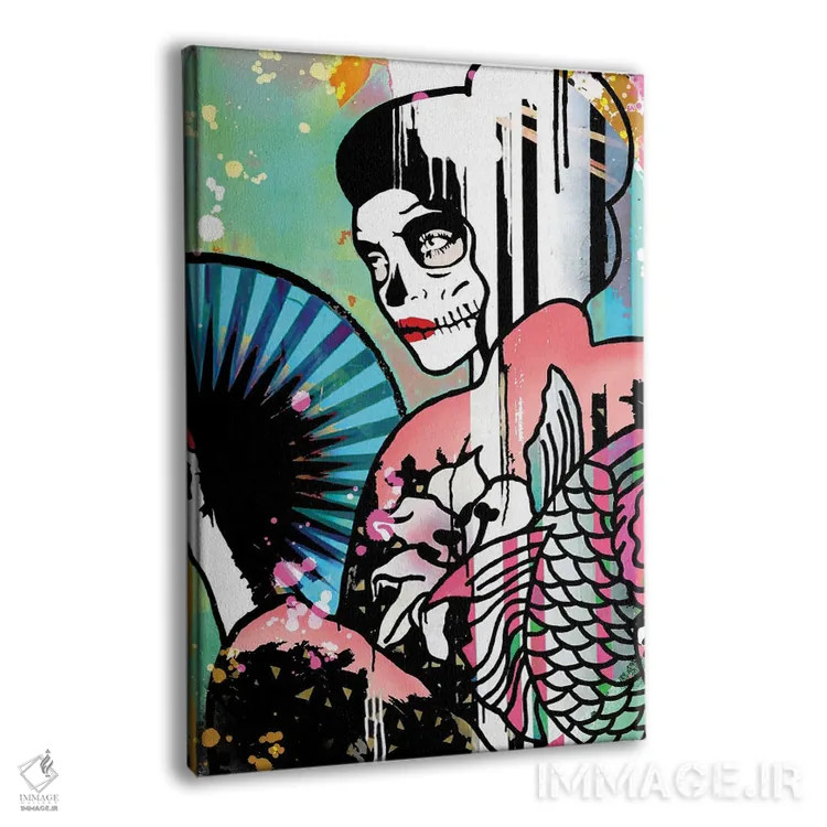 تابلو دختر گیشای کندی اثر اندرو ام بارلو - نمای پرسپکتیو محصول