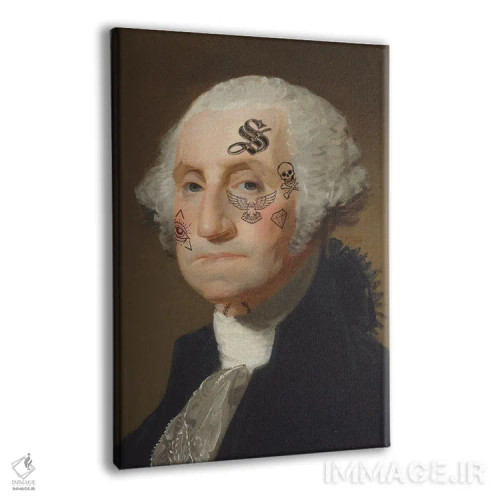 تابلو جورج تتو شده اثر اندرو ام بارلو - نمای پرسپکتیو محصول