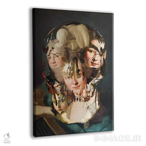 تابلو جمجمهٔ ویکتوریایی اثر اندرو ام بارلو - نمای پرسپکتیو محصول