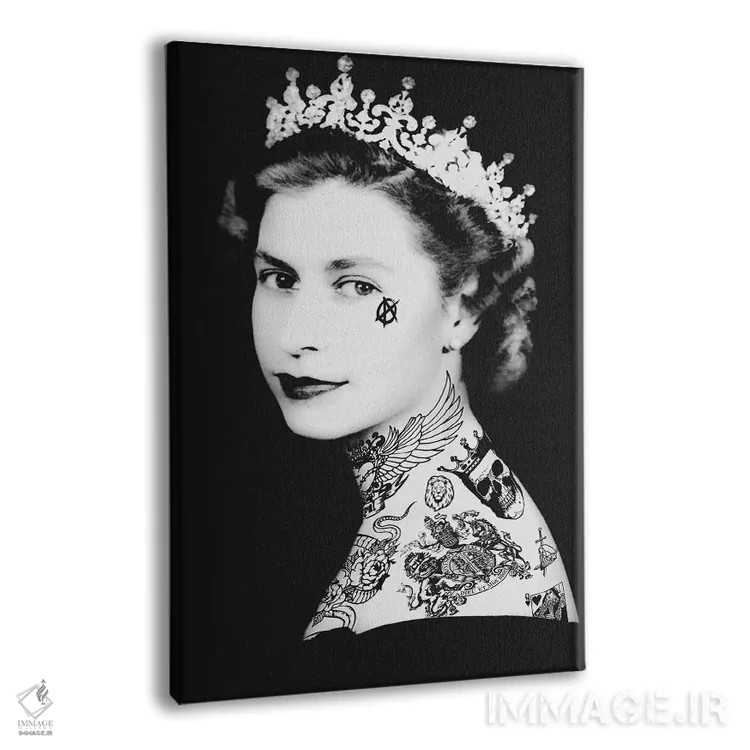 تابلو لیزی دوم (سیاه و سفید) اثر اندرو ام بارلو - نمای پرسپکتیو محصول