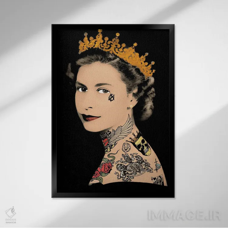 تابلو لیزی دوم اثر اندرو ام بارلو - نمای قابدار مشکی