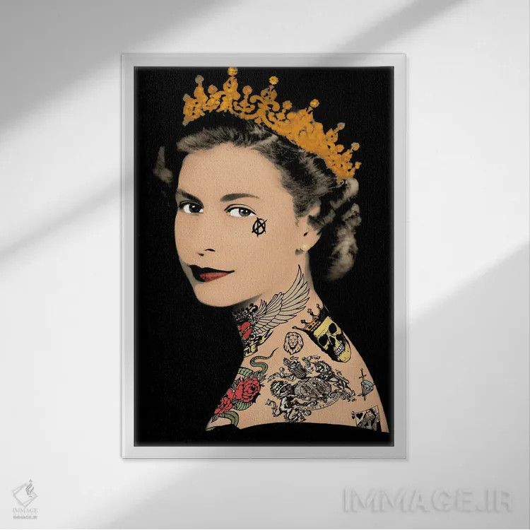 تابلو لیزی دوم اثر اندرو ام بارلو - نمای قابدار سفید