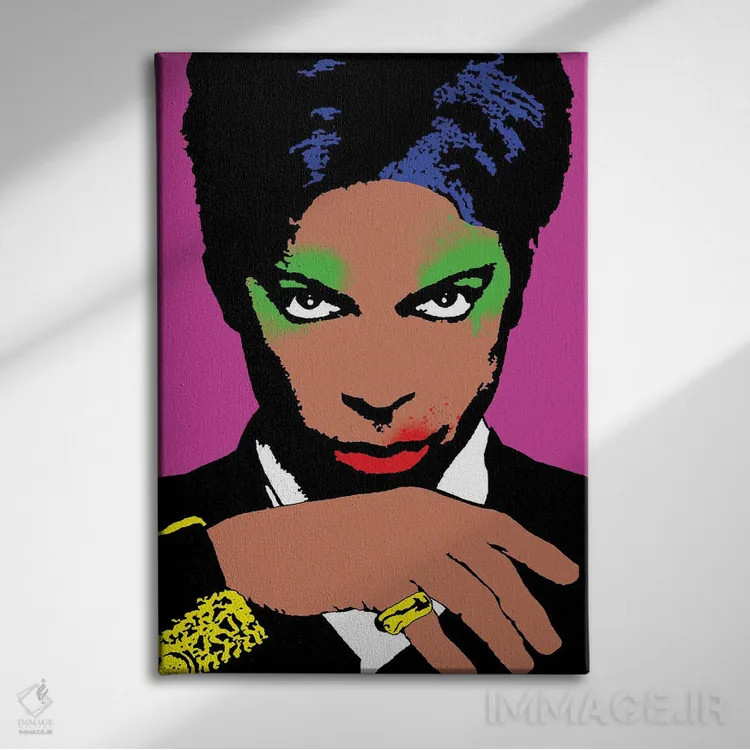 تابلو پرنس (اثر پاپ آرت) اثر اندرو ام بارلو - نمای روبهرو روی دیوار