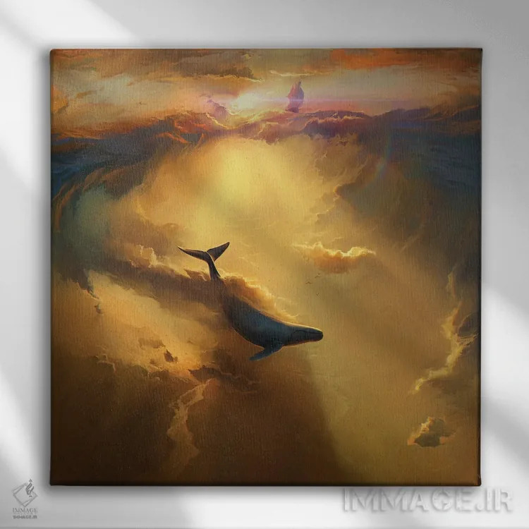 تابلو رویاهای بیپایان اثر آرتم رادس چبوخا - نمای روبهرو روی دیوار