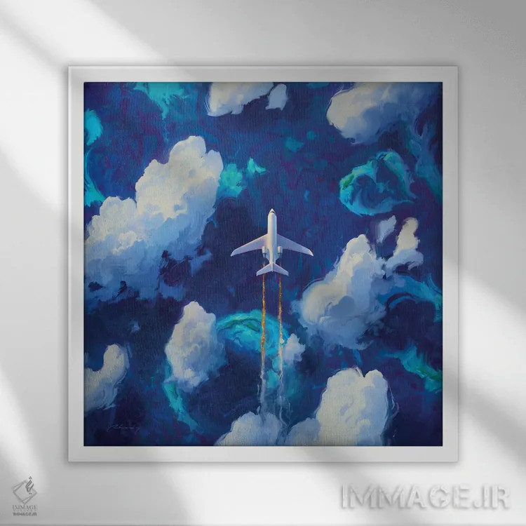 تابلو کاوشگر هر روزه اثر آرتم رادس چبوخا - نمای قابدار سفید