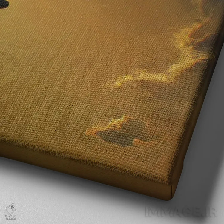 تابلو رویاهای بیپایان اثر آرتم رادس چبوخا - نمای نزدیک بافت بوم