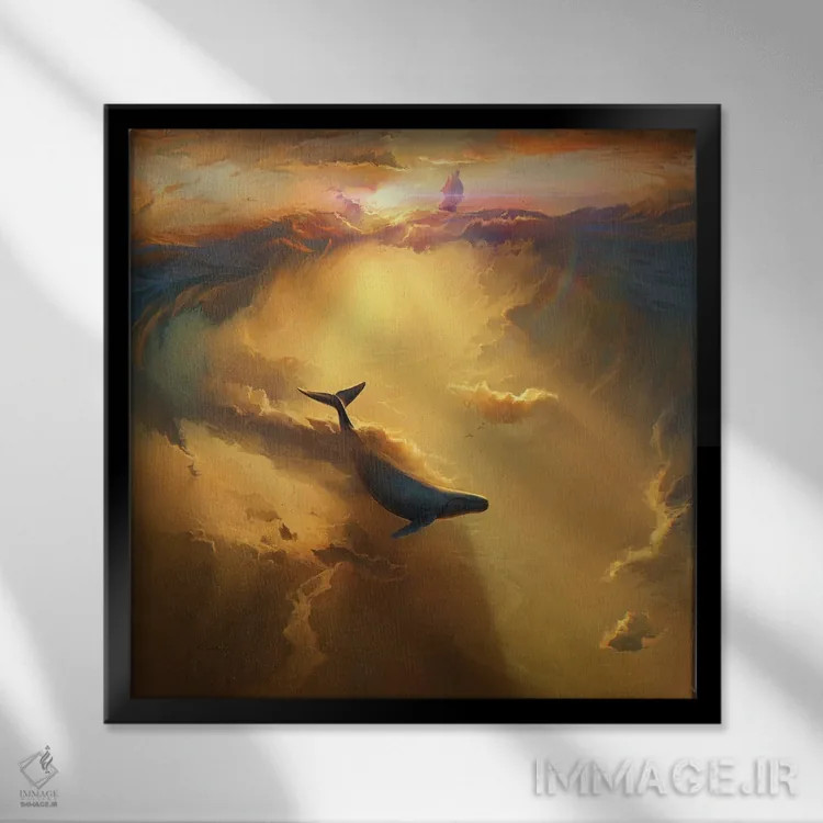 تابلو رویاهای بیپایان اثر آرتم رادس چبوخا - نمای قابدار مشکی