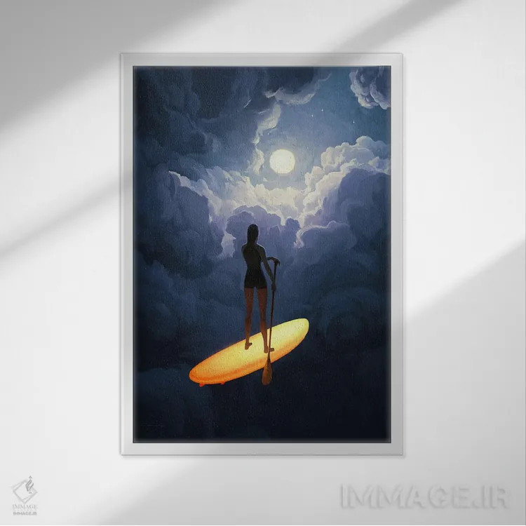 تابلو معجزه اثر آرتم رادس چبوخا - نمای قابدار سفید