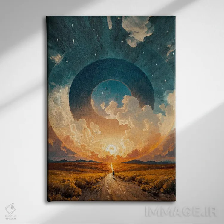 تابلو هاله اثر آرتم رادس چبوخا - نمای روبهرو روی دیوار