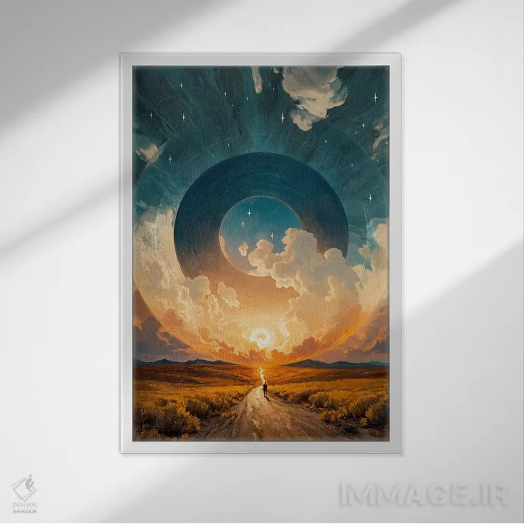 تابلو هاله اثر آرتم رادس چبوخا - نمای قابدار سفید