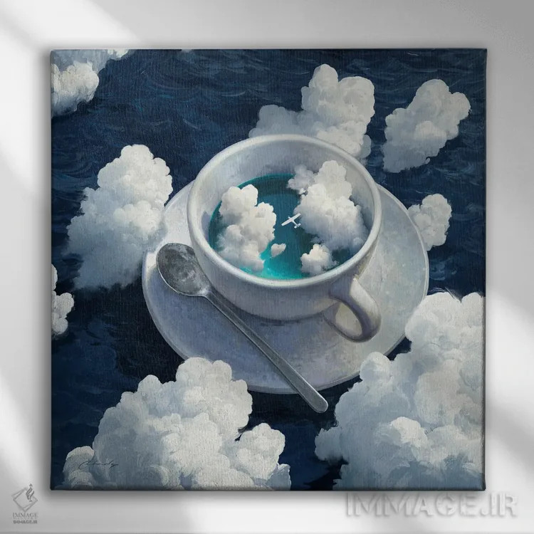 تابلو ادامهٔ رویا اثر آرتم رادس چبوخا - نمای روبهرو روی دیوار