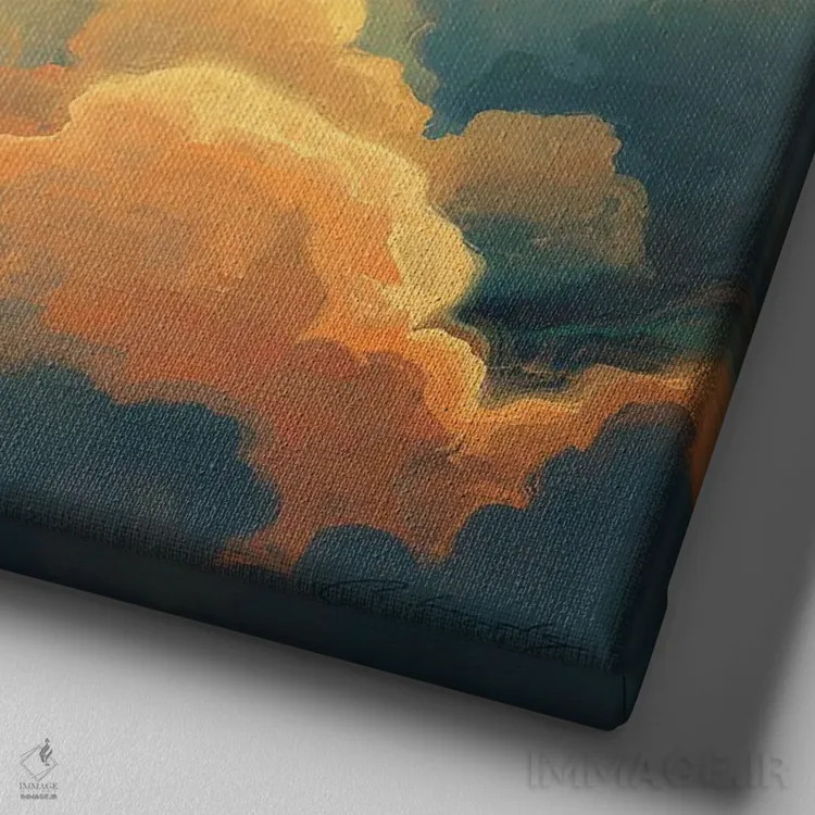 تابلو نفس اثر آرتم رادس چبوخا - نمای نزدیک بافت بوم