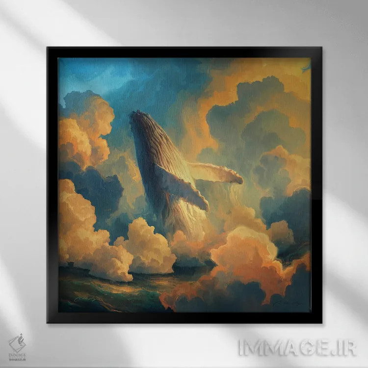 تابلو نفس اثر آرتم رادس چبوخا - نمای قابدار مشکی