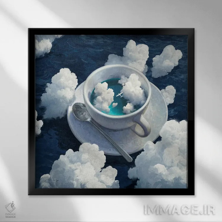 تابلو ادامهٔ رویا اثر آرتم رادس چبوخا - نمای قابدار مشکی