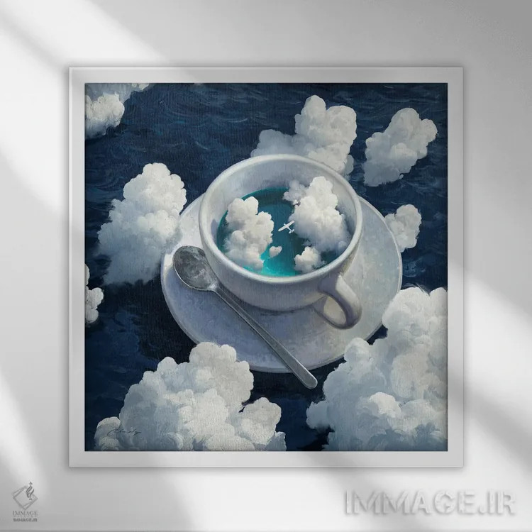 تابلو ادامهٔ رویا اثر آرتم رادس چبوخا - نمای قابدار سفید