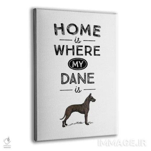 تابلو دانمارکی بزرگ (Great Dane؛ نژاد سگ) اثر پوسترهای طراحی آلچرا - نمای پرسپکتیو محصول