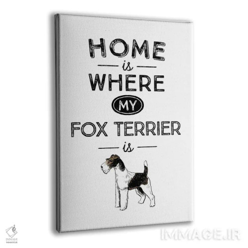 تابلو فاکس تریر (نژاد سگ) اثر پوسترهای طراحی آلچرا - نمای پرسپکتیو محصول