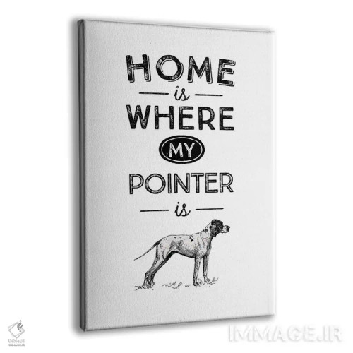 تابلو پوینتر (نژاد سگ شکاری) اثر پوسترهای طراحی آلچرا - نمای پرسپکتیو محصول