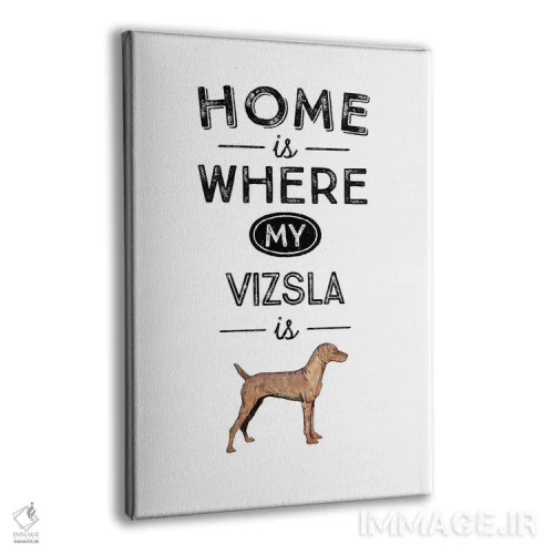 تابلو ویژلا (نژاد سگ مجارستانی) اثر پوسترهای طراحی آلچرا - نمای پرسپکتیو محصول