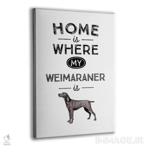 تابلو وایمارانر (نژاد سگ آلمانی) اثر پوسترهای طراحی آلچرا - نمای پرسپکتیو محصول