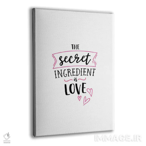 تابلو مادهٔ مخفی، عشق است اثر پوسترهای طراحی آلچرا - نمای پرسپکتیو محصول