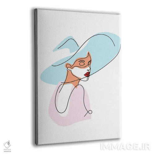 تابلو دختران خطی ۱ اثر آرکتیک فریم (کادر یا قاب قطبی) - نمای پرسپکتیو محصول