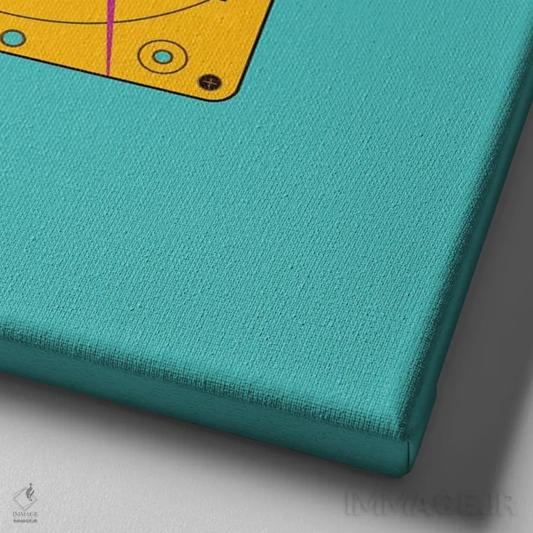 تابلو نوار کاست اثر آرکتیک فریم (کادر یا قاب قطبی) - نمای نزدیک بافت بوم