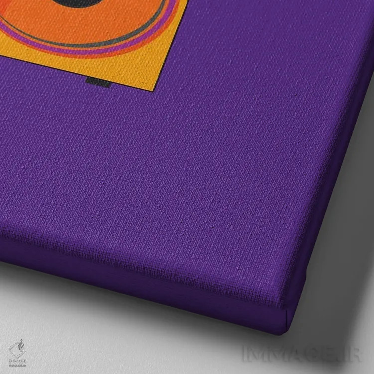 تابلو رادیو قدیمی اثر آرکتیک فریم (کادر یا قاب قطبی) - نمای نزدیک بافت بوم