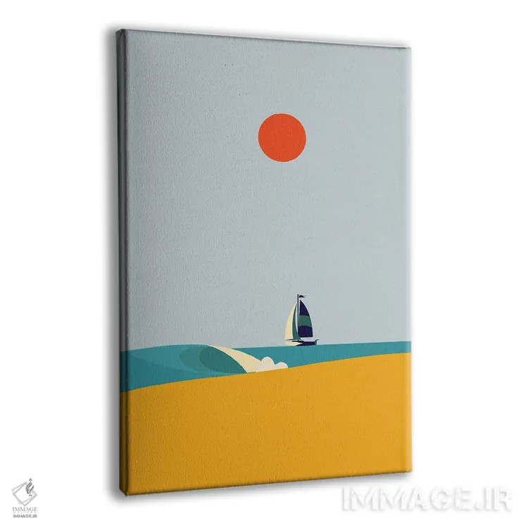 تابلو ساحل کنار دریا ۴ اثر آرکتیک فریم (کادر یا قاب قطبی) - نمای پرسپکتیو محصول