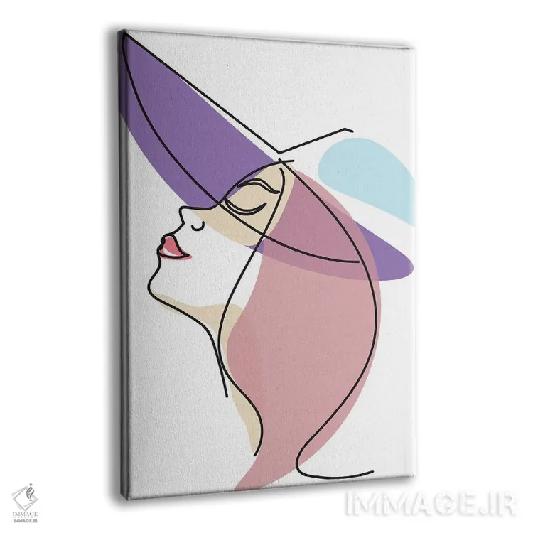 تابلو دختران خطی ۴ اثر آرکتیک فریم (کادر یا قاب قطبی) - نمای پرسپکتیو محصول