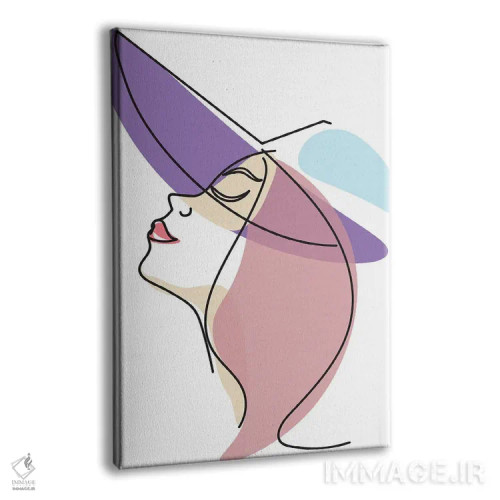 تابلو دختران خطی ۴ اثر آرکتیک فریم (کادر یا قاب قطبی) - نمای پرسپکتیو محصول