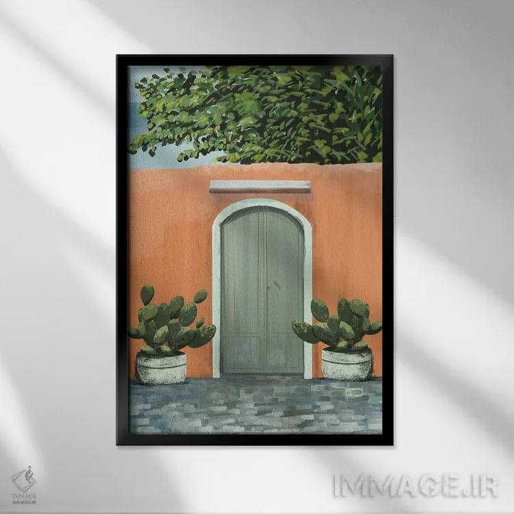 تابلو سفالینه ۱ اثر آرکتیک فریم (کادر یا قاب قطبی) - نمای قابدار مشکی