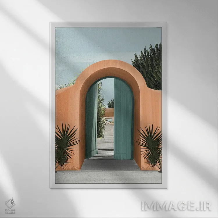 تابلو سفالینه ۲ اثر آرکتیک فریم (کادر یا قاب قطبی) - نمای قابدار سفید