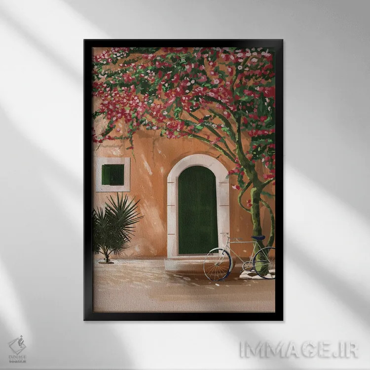 تابلو سفالینه ۳ اثر آرکتیک فریم (کادر یا قاب قطبی) - نمای قابدار مشکی