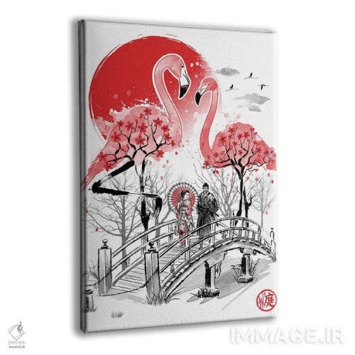 تابلو باغ فلامینگو اثر آنتونیو کامارنا - نمای پرسپکتیو محصول
