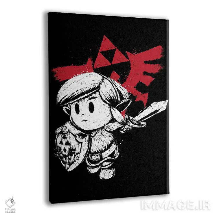 تابلو قهرمان هایلیان نسخهٔ سفید (ارجاع به افسانه زلدا) اثر آنتونیو کامارنا - نمای پرسپکتیو محصول