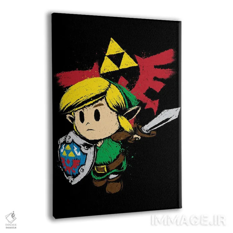 تابلو قهرمان هایلیان (اشاره به افسانه زلدا؛ لینک) اثر آنتونیو کامارنا - نمای پرسپکتیو محصول