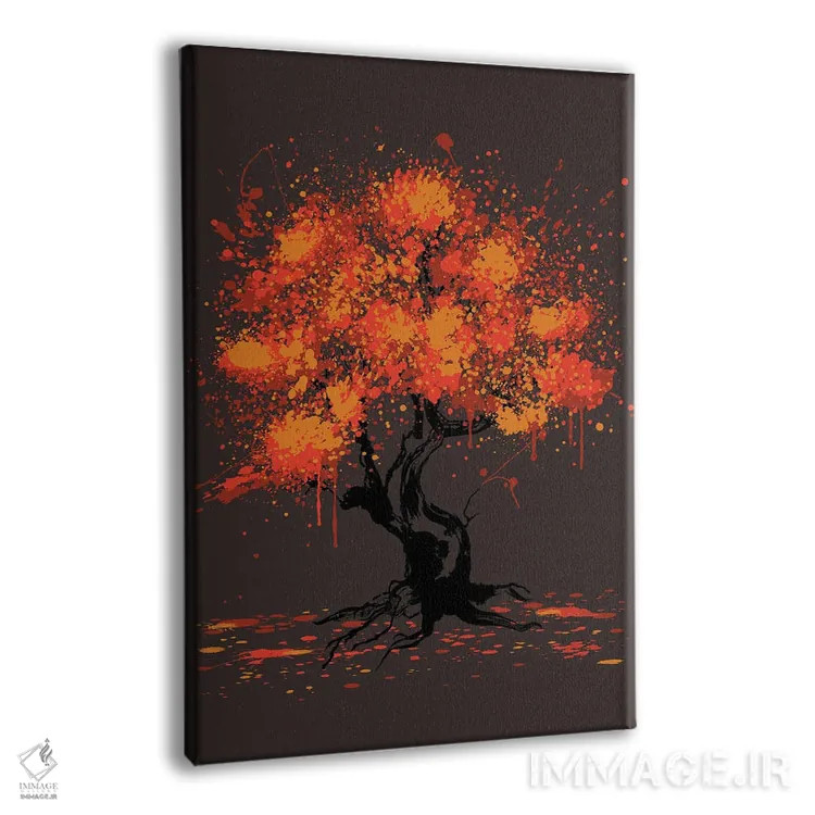 تابلو تابلوی درخت پاییزی اثر آنتونیو کامارنا - نمای پرسپکتیو محصول