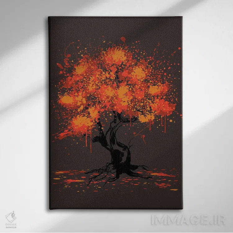 تابلو تابلوی درخت پاییزی اثر آنتونیو کامارنا - نمای روبهرو روی دیوار