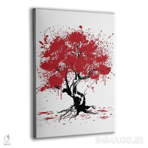 تابلو تابلوی درخت ساکورا (شکوفه گیلاس ژاپنی) اثر آنتونیو کامارنا - نمای پرسپکتیو محصول