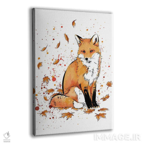 تابلو روباه در برف اثر آنتونیو کامارنا - نمای پرسپکتیو محصول