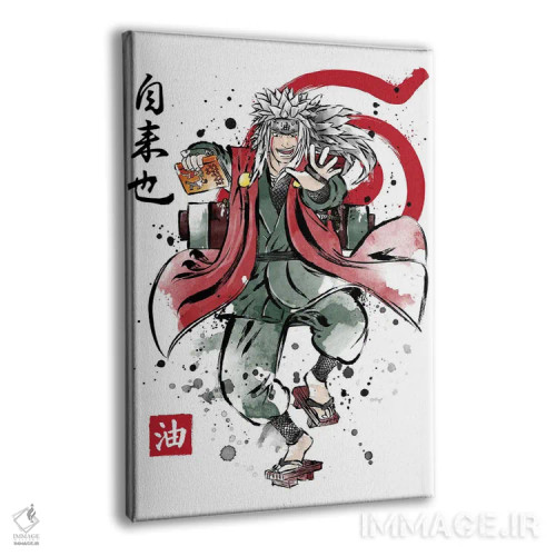 تابلو سه نینجای افسانهای (ارجاع به ناروتو) اثر آنتونیو کامارنا - نمای پرسپکتیو محصول