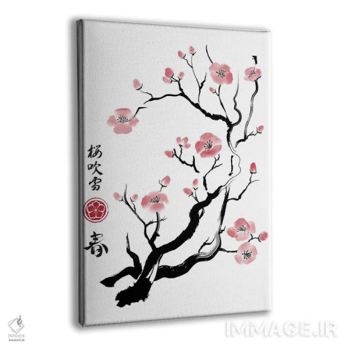 تابلو رنگهای بهاری در ژاپن اثر آنتونیو کامارنا - نمای پرسپکتیو محصول