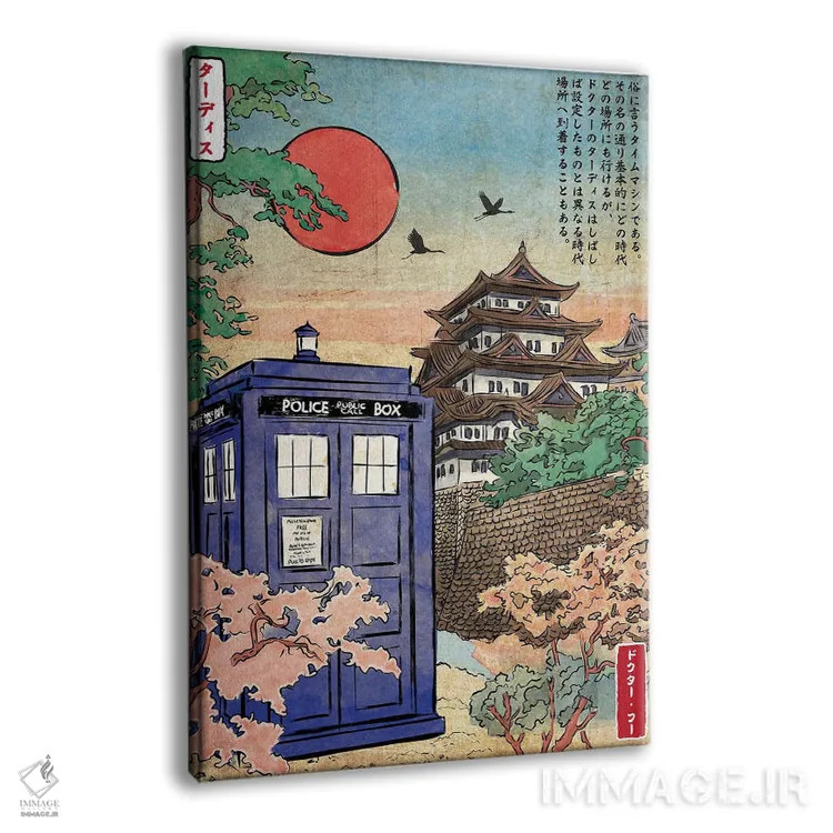 تابلو تاردیس در ژاپن (ارجاع به سریال دکتر هو) اثر آنتونیو کامارنا - نمای پرسپکتیو محصول