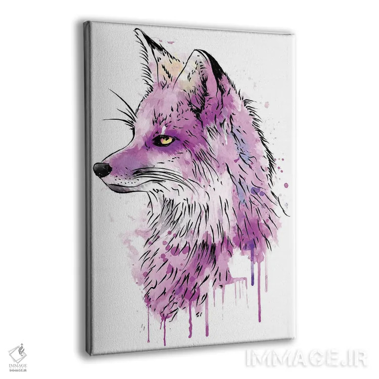 تابلو روباه (آبرنگ) اثر آنتونیو کامارنا - نمای پرسپکتیو محصول