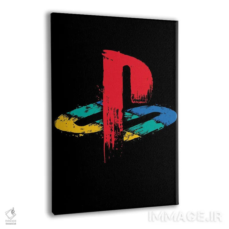 تابلو پلیاستیشن رترو (نوستالژی) اثر آنتونیو کامارنا - نمای پرسپکتیو محصول