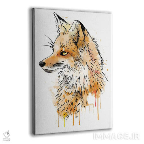 تابلو روباه (آبرنگی با رنگ) اثر آنتونیو کامارنا - نمای پرسپکتیو محصول